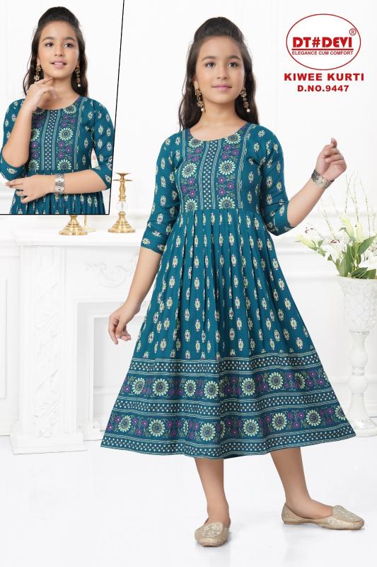Dt Devi Kiwee 9447 Catalog kids wear wholesaler banar