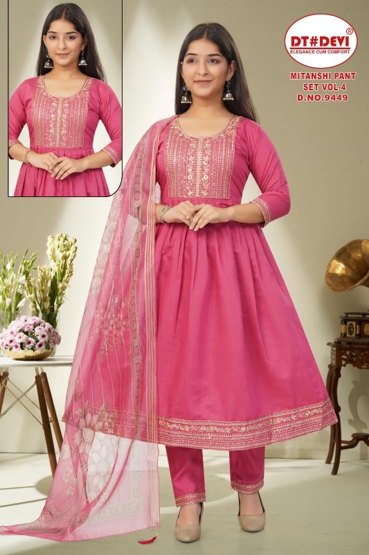 Dt Devi Mitanshi vol 4 9449 catalog kids ethnic wear wholesale