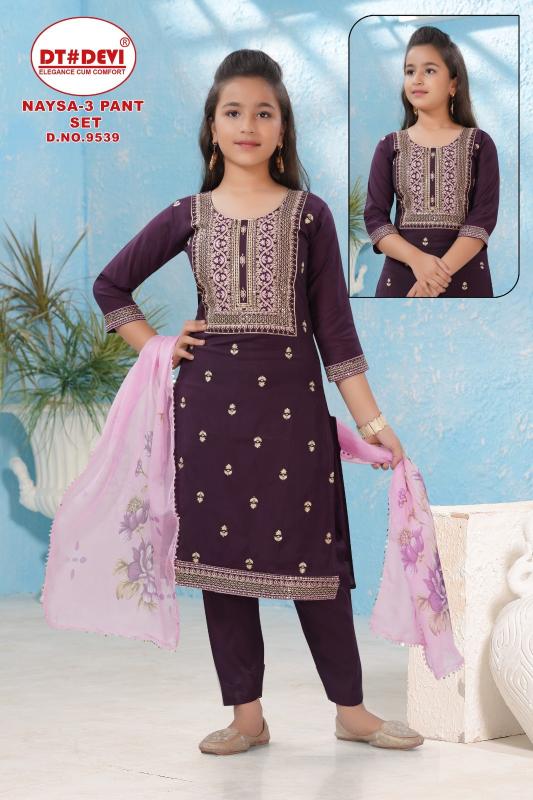 Dt Devi Naysa vol 3 9539 catalog kids wear wholesale in bangalore