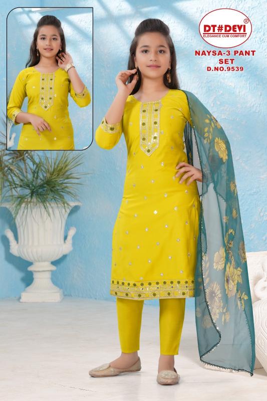 Dt Devi Naysa vol 3 9539 catalog kids wear wholesale in bangalore