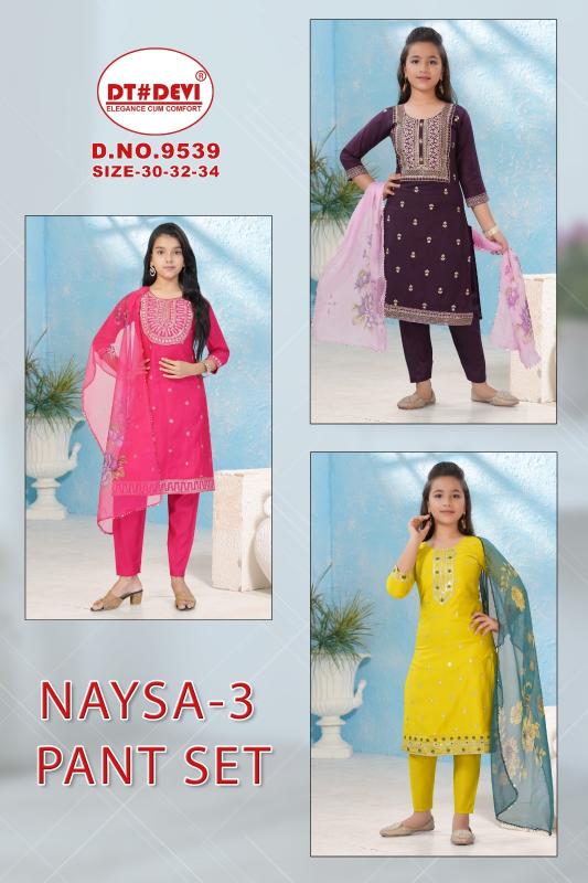 Dt Devi Naysa vol 3 9539 catalog kids wear wholesale in bangalore