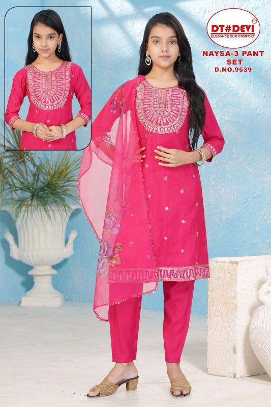 Dt Devi Naysa vol 3 9539 catalog kids wear wholesale in bangalore