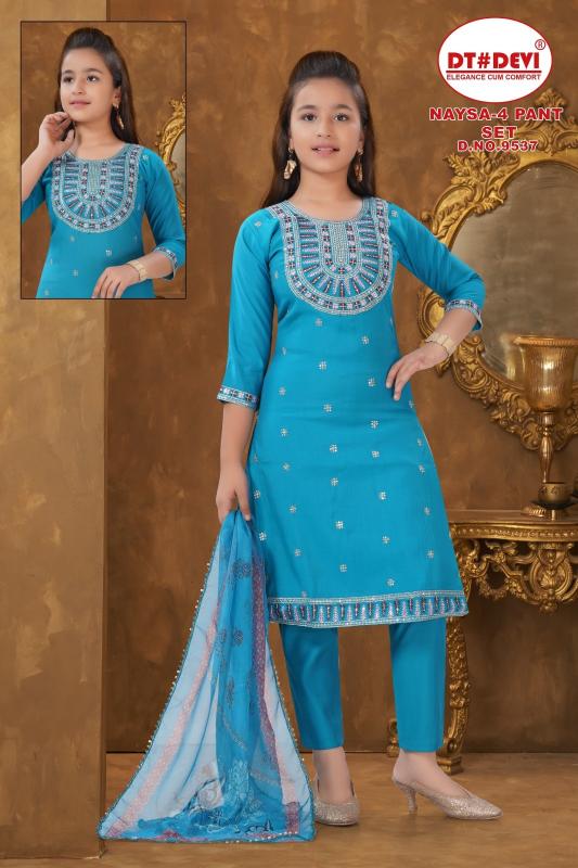 Dt Devi Naysa vol 4 9537 catalog kids wear wholesale dealers