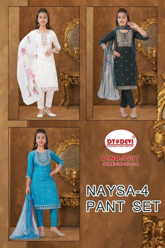 Dt Devi Naysa vol 4 9537 catalog kids wear wholesale dealers