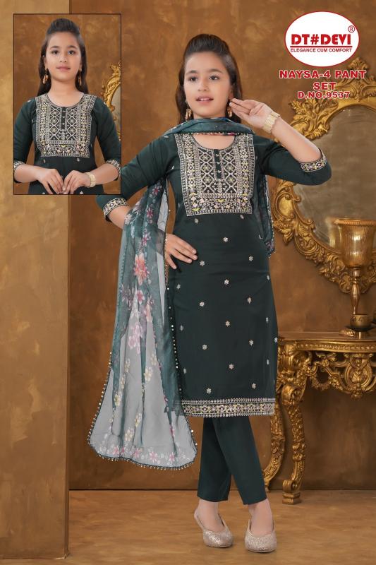 Dt Devi Naysa vol 4 9537 catalog kids wear wholesale dealers