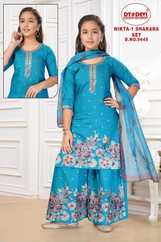 Dt Devi Nikta vol 1 9445 Catalog kids wear wholesale india