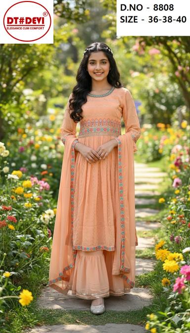 Dt Devi Radhika vol 1 8808 catalog kurti palazzo set wholesale surat