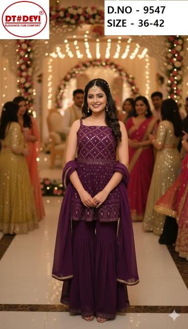 Dt Devi Saiyaara 9547 Nx Catalog aarfa creations kurtis wholesale