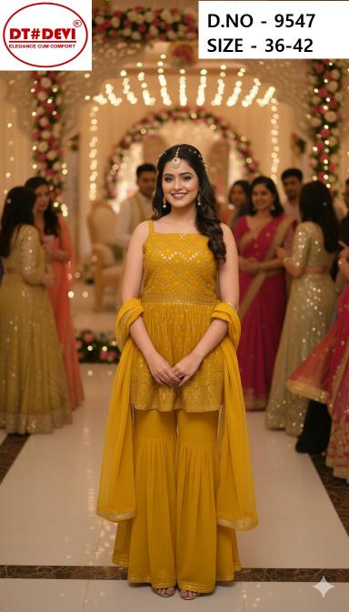 Dt Devi Saiyaara 9547 Nx Catalog aarfa creations kurtis wholesale