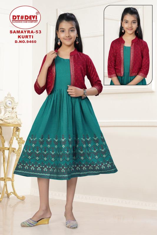 Dt Devi Samayra vol 53 9460 catalog kids wear wholesales