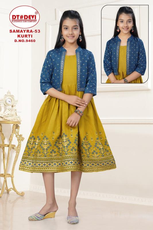 Dt Devi Samayra vol 53 9460 catalog kids wear wholesales