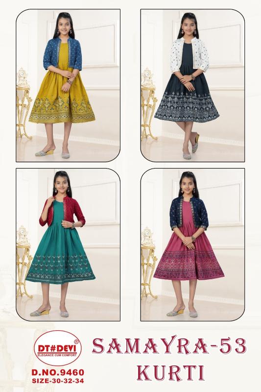 Dt Devi Samayra vol 53 9460 catalog kids wear wholesales