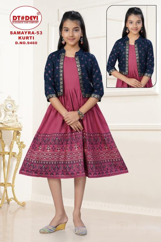 Dt Devi Samayra vol 53 9460 catalog kids wear wholesales