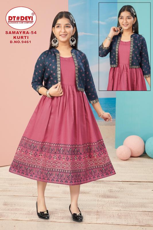 Dt Devi Samayra vol 54 9461 catalog kids wears wholesale shop in bombay