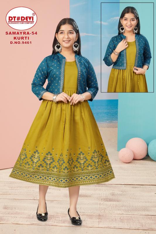 Dt Devi Samayra vol 54 9461 catalog kids wears wholesale shop in bombay