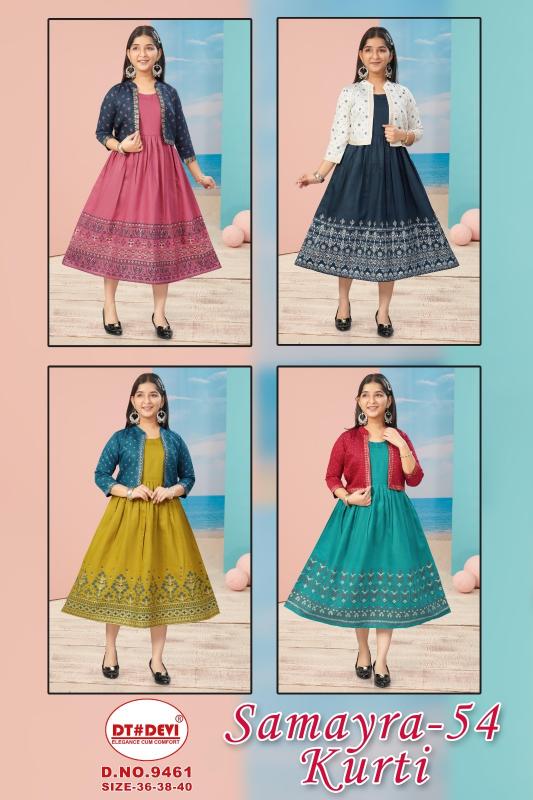 Dt Devi Samayra vol 54 9461 catalog kids wears wholesale shop in bombay