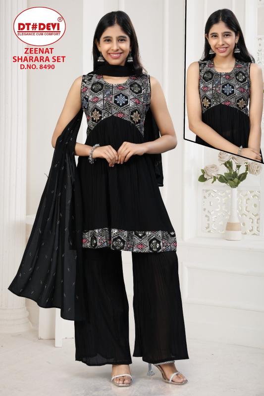 Dt Devi Zeenat 8490 catalog kids wear wholesale in mumbai