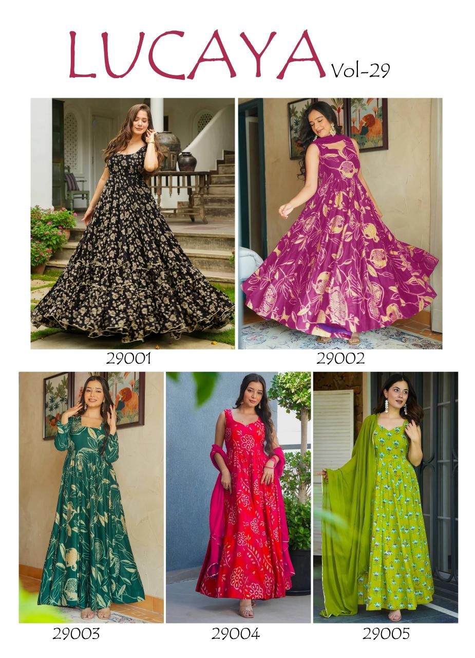 Felocity Lucaya Vol 29 catalog designer anarkali kurtis wholesale