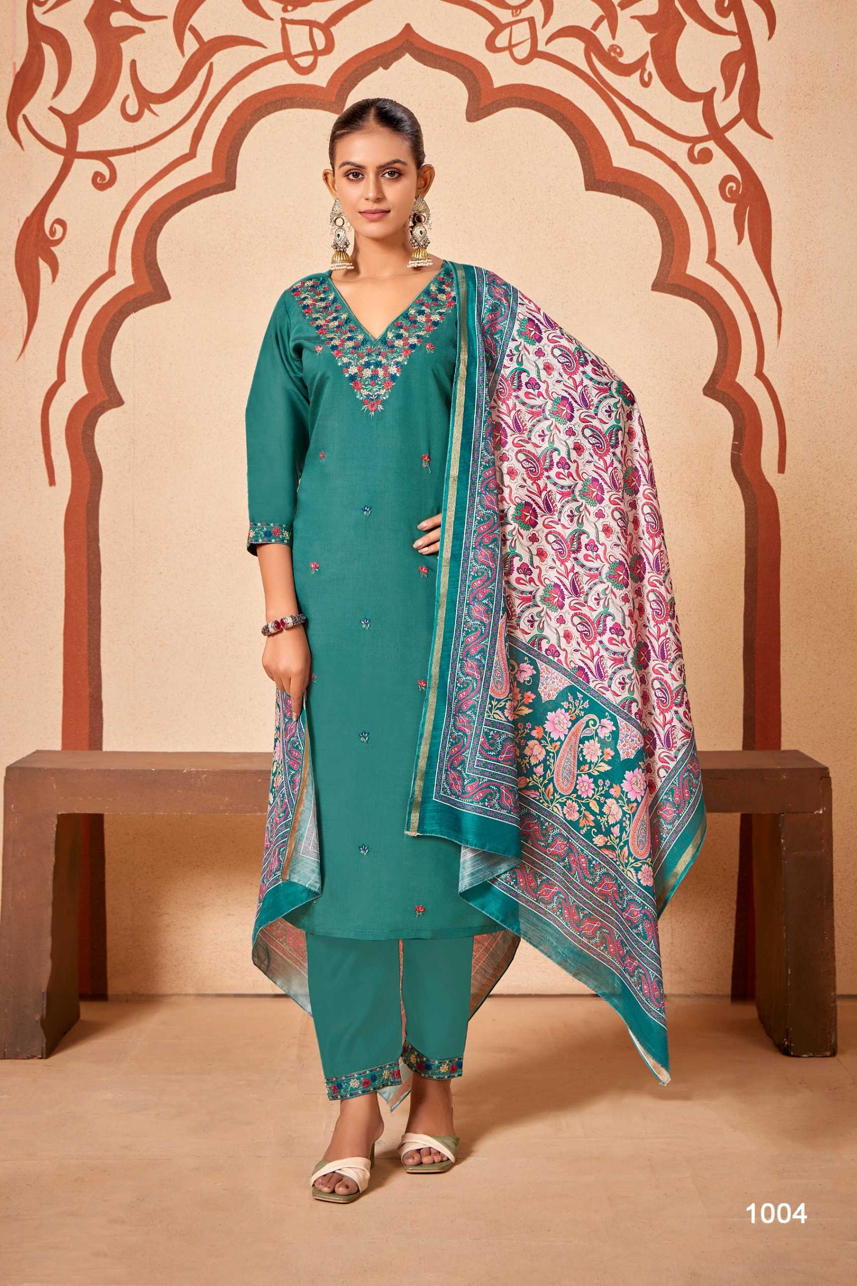 Felocity Pure Heavy Roman silk catalog buy kurtis wholesale online india