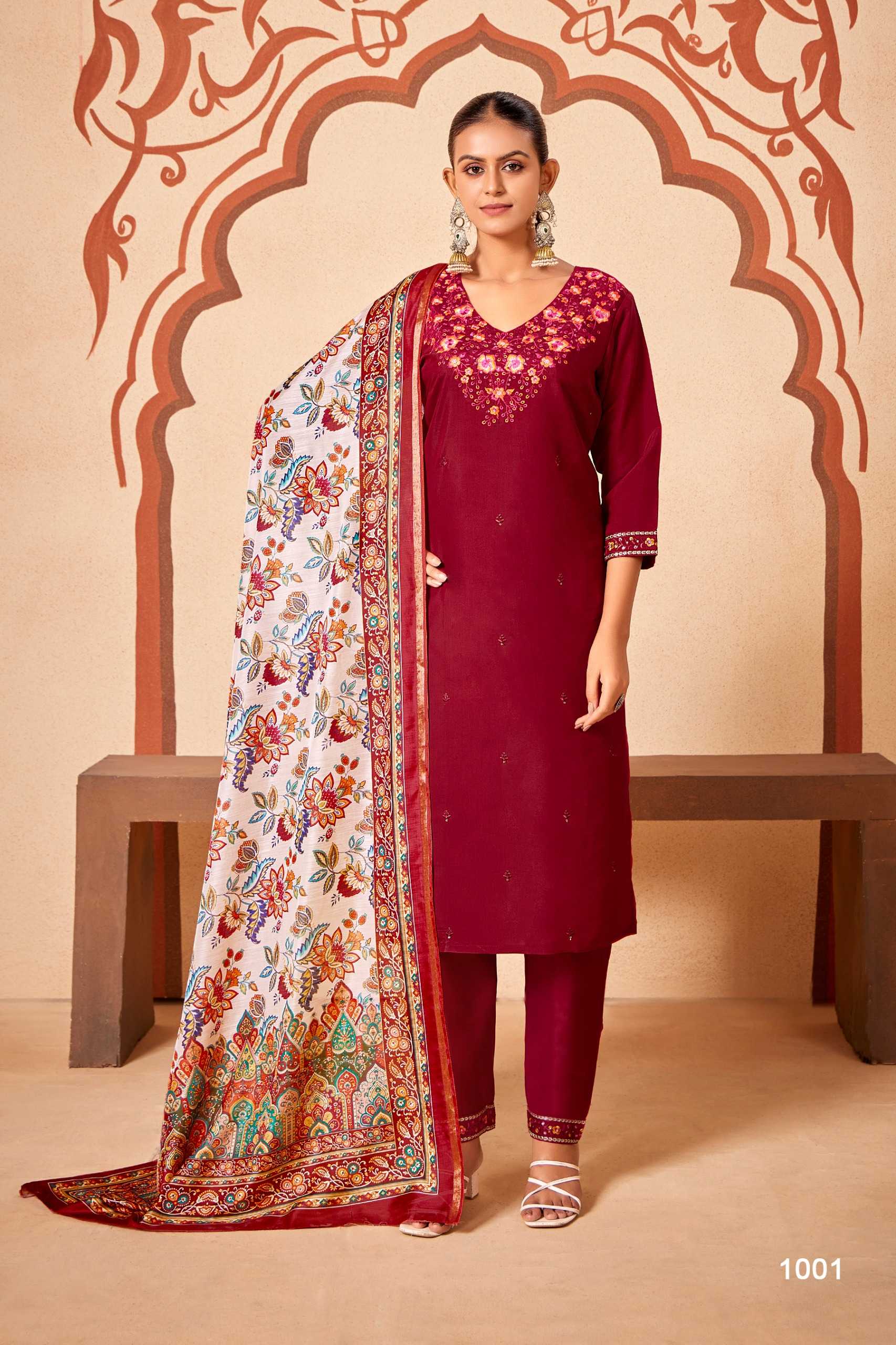 Felocity Pure Heavy Roman silk catalog buy kurtis wholesale online india