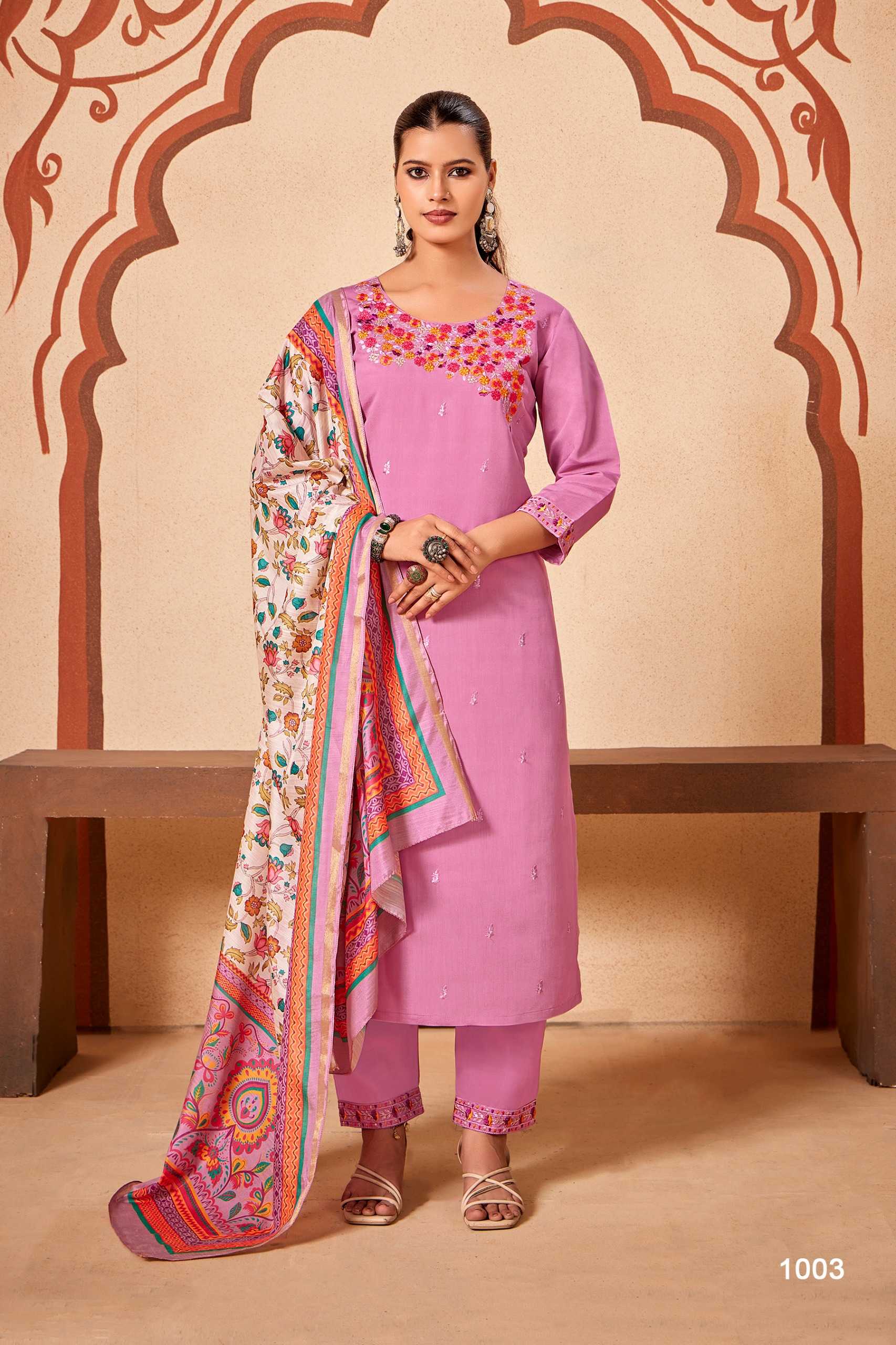 Felocity Pure Heavy Roman silk catalog buy kurtis wholesale online india