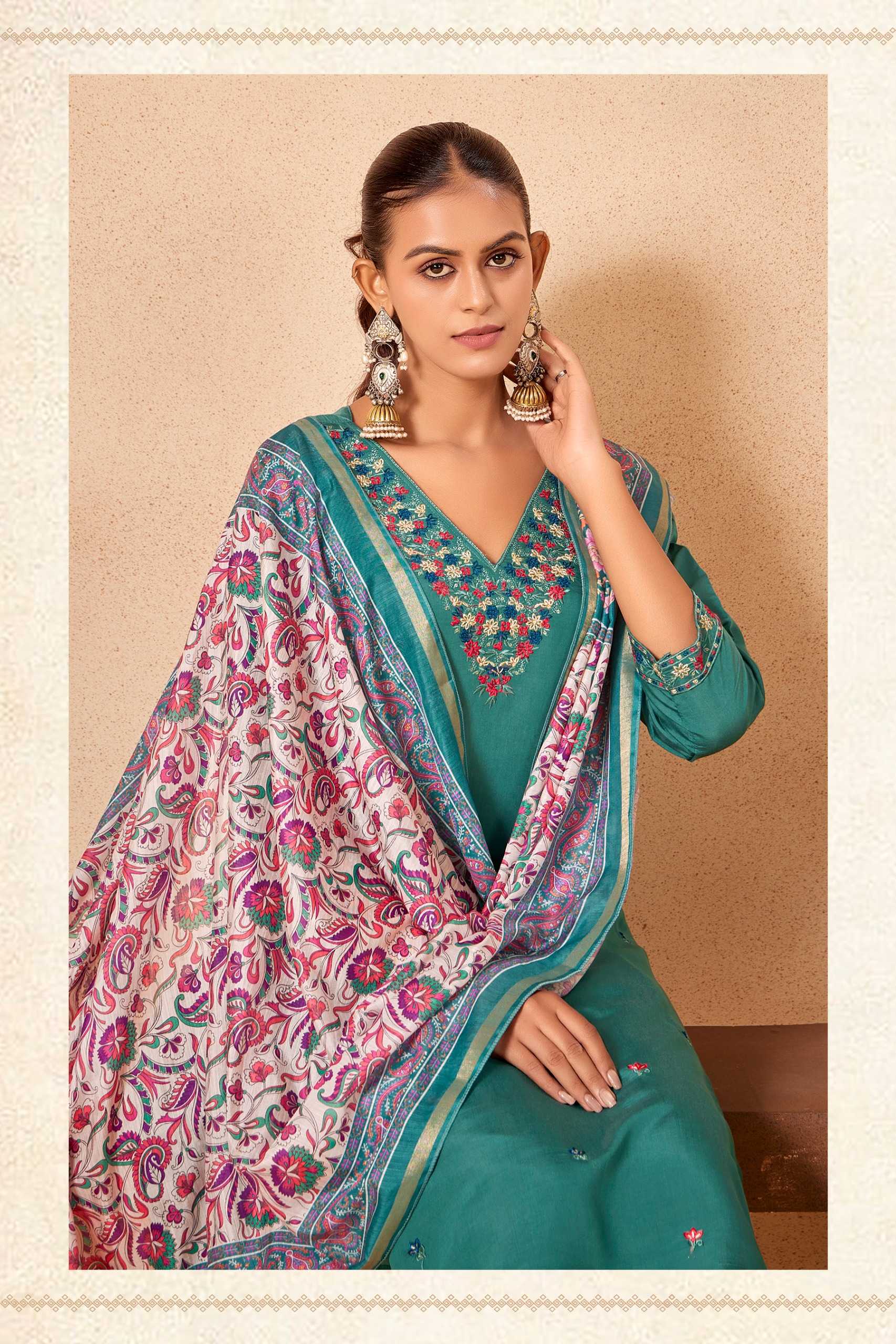 Felocity Pure Heavy Roman silk catalog buy kurtis wholesale online india
