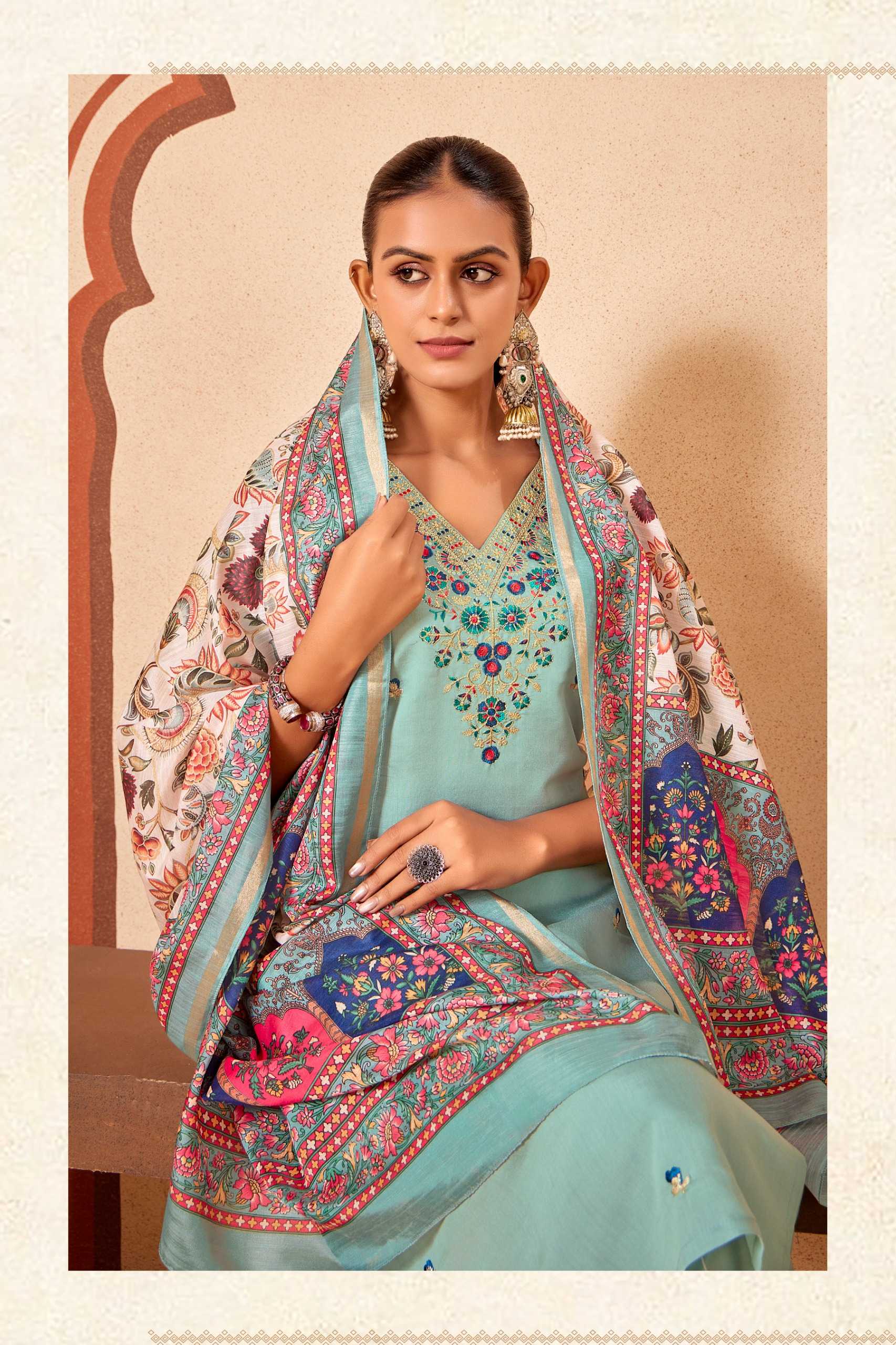 Felocity Pure Heavy Roman silk catalog buy kurtis wholesale online india