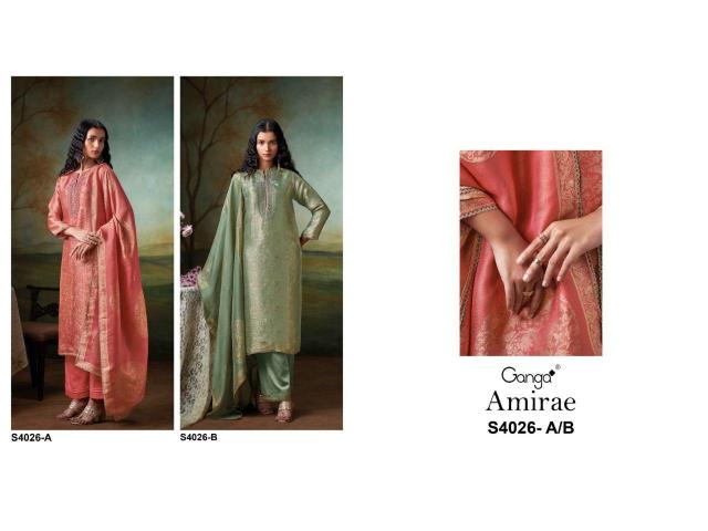 Ganga Amirae 4026 catalog salwar kameez wholesale india