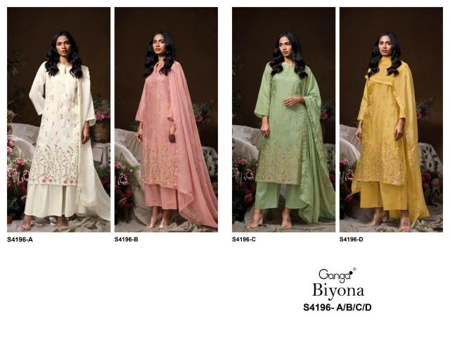 Ganga Biyona 4196 catalog indian salwar kameez wholesale online 