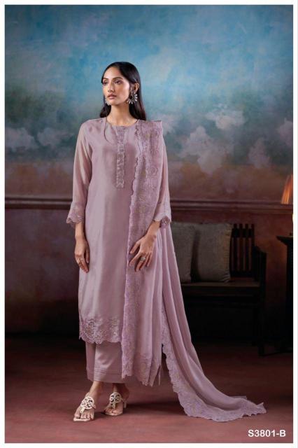 Ganga Cyrene 3801 catalog wholesale salwar kameez india