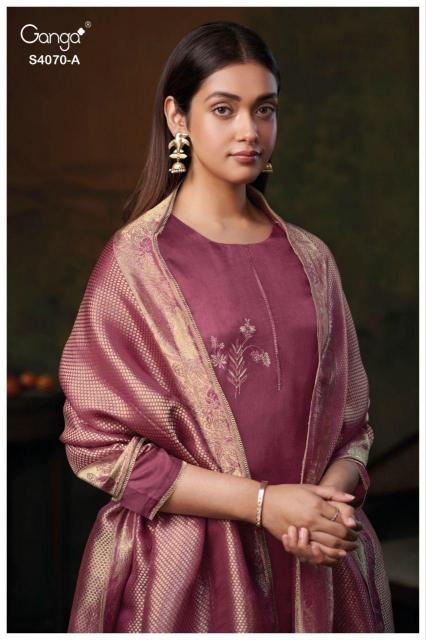 Ganga Daria 4070 catalog salwar kameez fabric wholesale uk