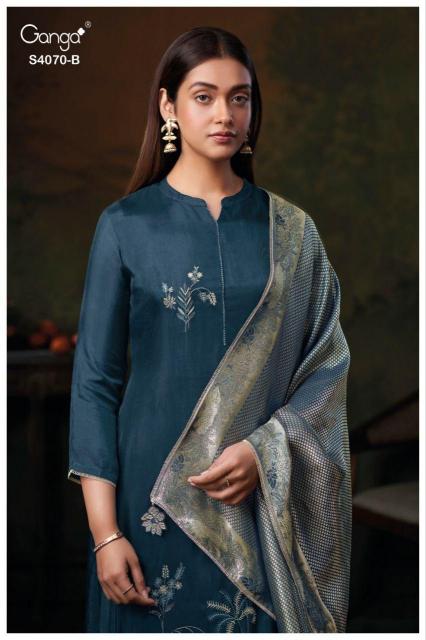 Ganga Daria 4070 catalog salwar kameez fabric wholesale uk