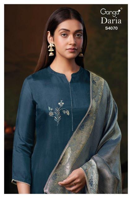 Ganga Daria 4070 catalog salwar kameez fabric wholesale uk