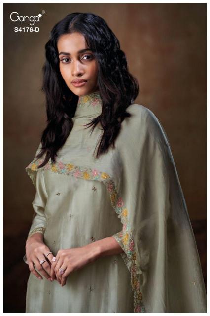 Ganga Farisha 4176 catalog unstitched salwar kameez wholesalers in india