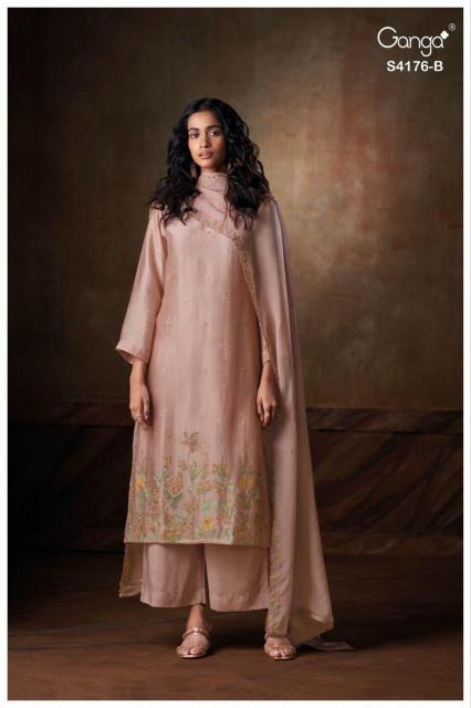 Ganga Farisha 4176 catalog unstitched salwar kameez wholesalers in india