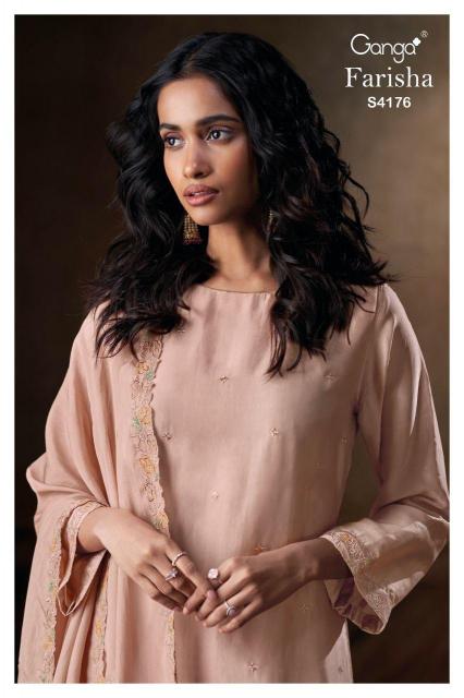 Ganga Farisha 4176 catalog unstitched salwar kameez wholesalers in india