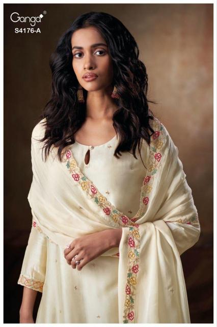 Ganga Farisha 4176 catalog unstitched salwar kameez wholesalers in india