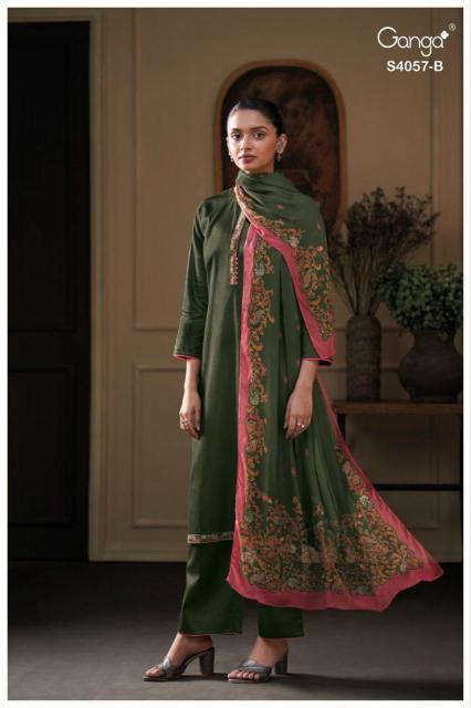 Ganga Nazriya 4057 catalog wholesale salwar kameez in chennai