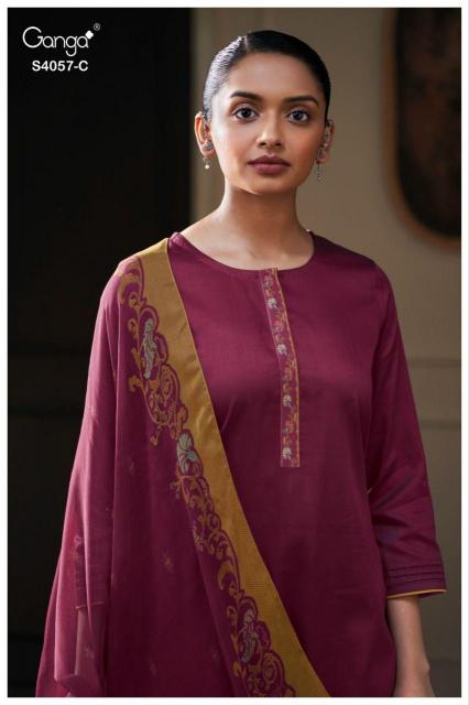 Ganga Nazriya 4057 catalog wholesale salwar kameez in chennai