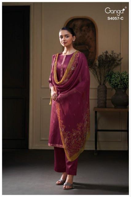 Ganga Nazriya 4057 catalog wholesale salwar kameez in chennai