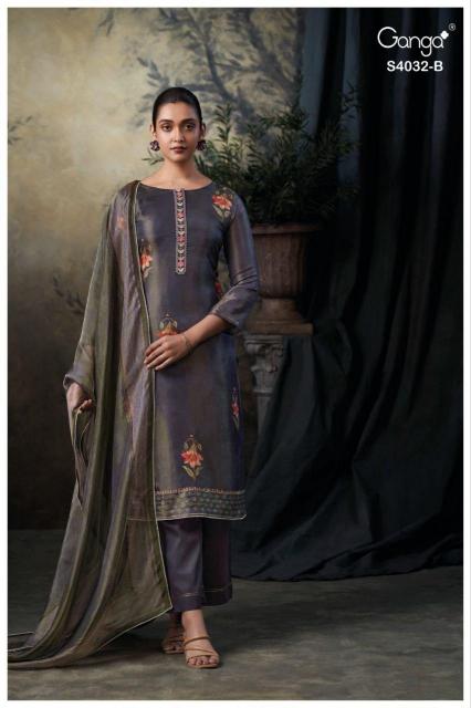 Ganga Nivetya 4032 catalog wholesale indian salwar kameez