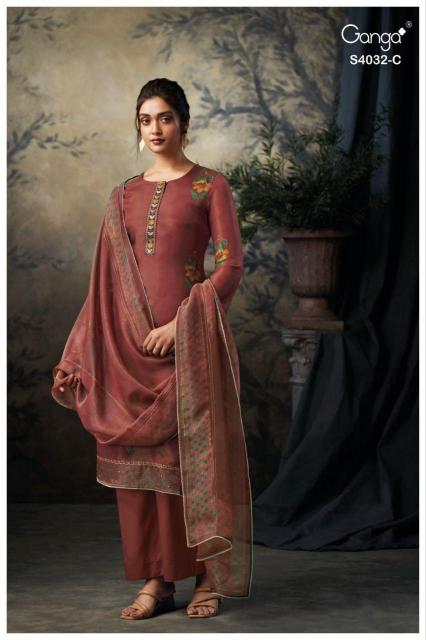 Ganga Nivetya 4032 catalog wholesale indian salwar kameez