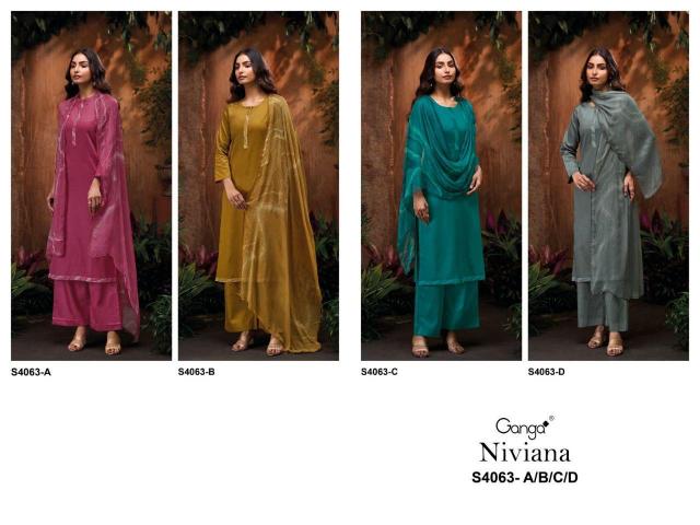 Ganga Niviana 4063 catalog salwar kameez wholesale manchester