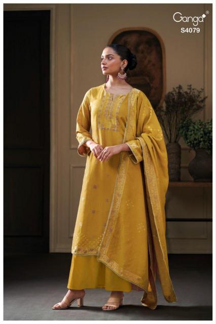 Ganga Pryssa 4079 catalog wholesale latest salwar kameez designs catalogue