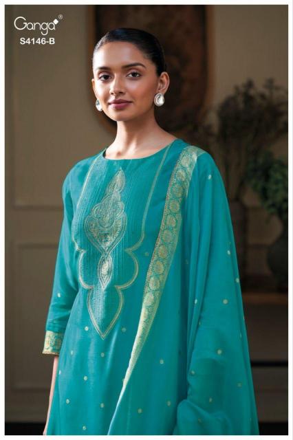 Ganga Tiyah 4146 catalog salwar kameez at wholesale