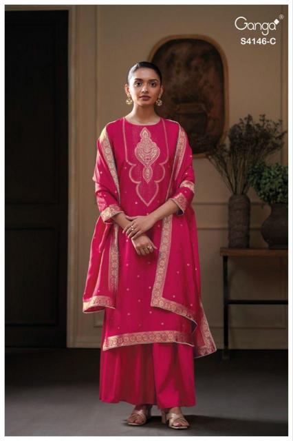 Ganga Tiyah 4146 catalog salwar kameez at wholesale