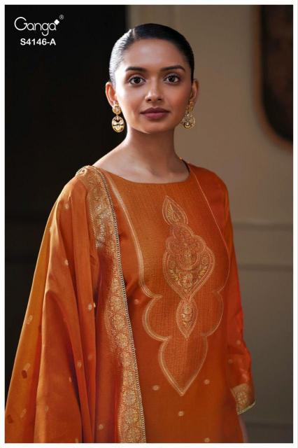 Ganga Tiyah 4146 catalog salwar kameez at wholesale