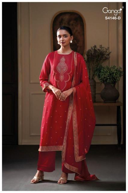 Ganga Tiyah 4146 catalog salwar kameez at wholesale