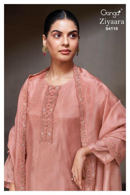 Ganga Ziyaara 4118 catalog wholesale salwar kameez suits