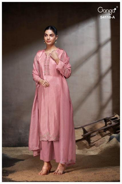Ganga Ziyaara 4118 catalog wholesale salwar kameez suits